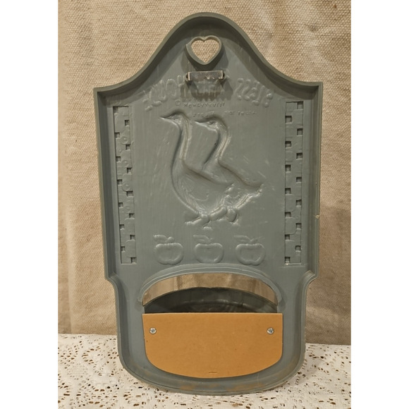 Vintage 1988 Burwood Products “Bless This House” Ducks Geese Wall Pocket - Picture 3 of 4